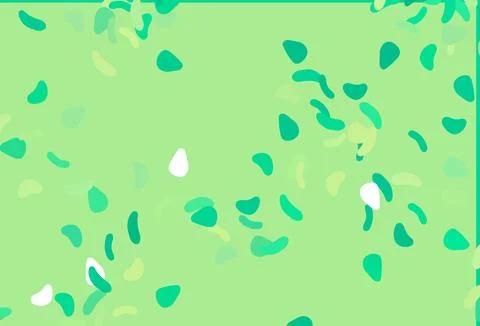 Light Green, Yellow vector background with abstract forms. Stock Illustration