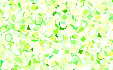 Light Green, Yellow vector background with hexagons. Stock Illustration