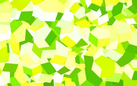 Light Green, Yellow vector background with set of hexagons. イラスト素材