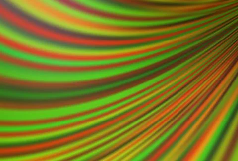 Light Green, Yellow vector background with liquid shapes. Stock Illustration