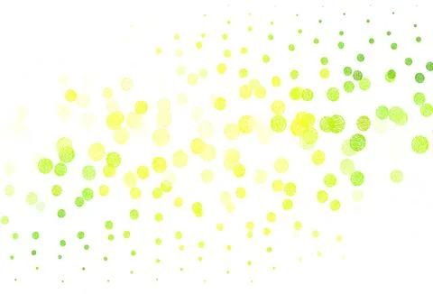 Light Green, Yellow vector background with spots. Stock Illustration