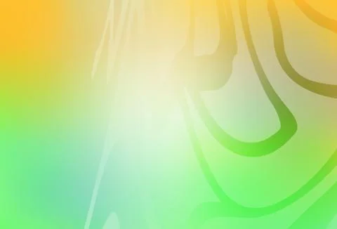 Light Green, Yellow vector blurred and colored pattern. Stock Illustration