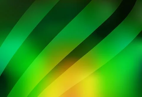 Light Green, Yellow vector blurred shine abstract background. Stock Illustration