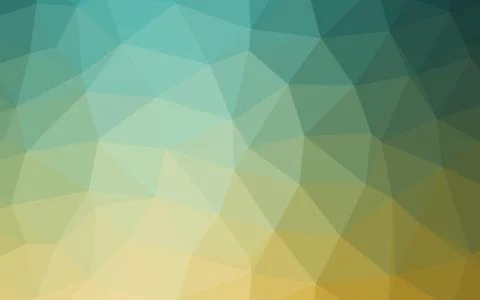 Light Green, Yellow vector blurry triangle pattern. Stock Illustration