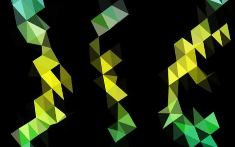 Light Green, Yellow vector blurry triangle pattern. Illustrazione stock