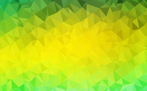 Light Green, Yellow vector blurry triangle template. イラスト素材