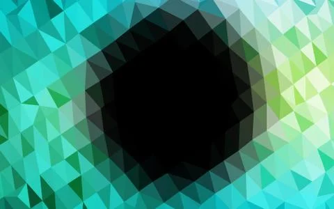 Light Green, Yellow vector blurry triangle pattern. Illustrazione stock