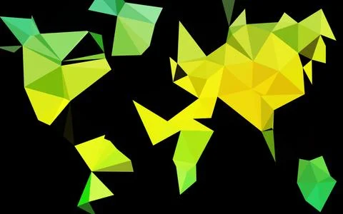 Light Green, Yellow vector blurry triangle pattern. Stock Illustration