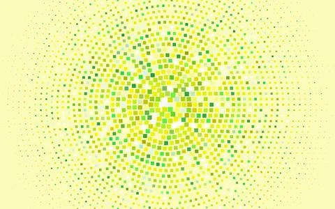 Light Green, Yellow vector cover in polygonal style. Stock Illustration