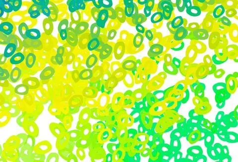 Light Green, Yellow vector cover with spots. Stockillustratie