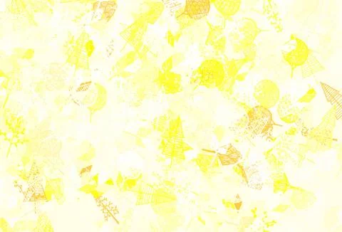 Light Green, Yellow vector elegant pattern with trees, branches. Stockillustratie