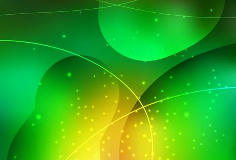 Light Green, Yellow vector Glitter abstract illustration with colorful dots,  Illustrazione stock