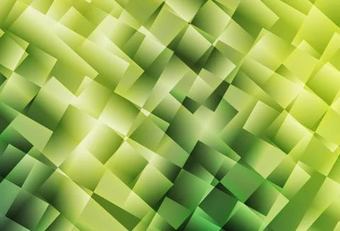 Light Green, Yellow vector gradient triangles template. Stock Illustration