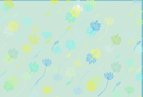 Light Green, Yellow vector hand painted pattern. Illustrazione stock