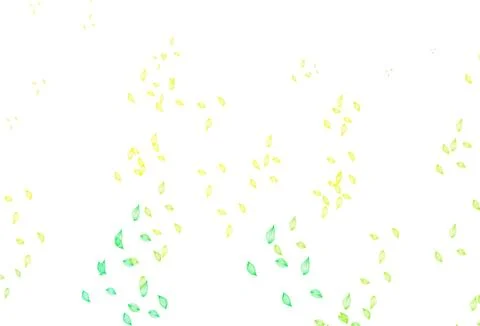 Light Green, Yellow vector hand painted pattern. Stock Illustration