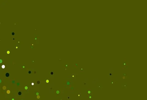 Light Green, Yellow vector layout with circle shapes. Stock Illustration