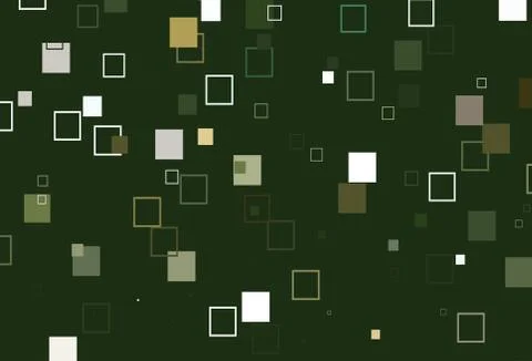 Light Green, Yellow vector layout with rectangles, squares. Stock Illustration