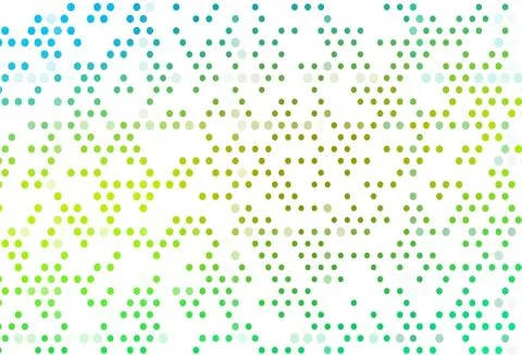 Light Green, Yellow vector layout with circle shapes. Illustrazione stock