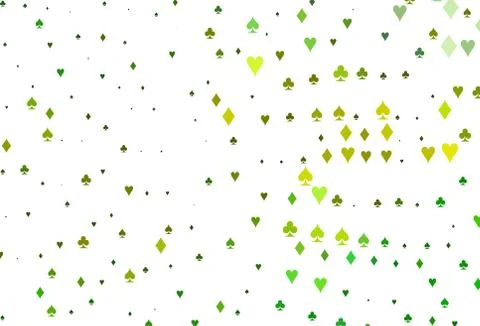 Light Green, Yellow vector layout with elements of cards. イラスト素材