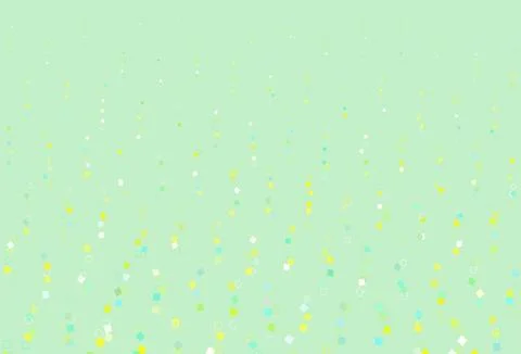 Light Green, Yellow vector layout with rectangles, squares. Stock Illustration