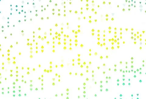 Light Green, Yellow vector layout with elements of cards. Ilustración de archivo