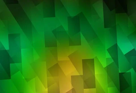 Light Green, Yellow vector layout with lines, rectangles. Illustrazione stock