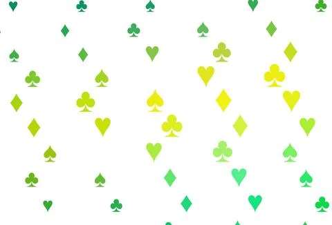 Light Green, Yellow vector layout with elements of cards. Ilustración de archivo