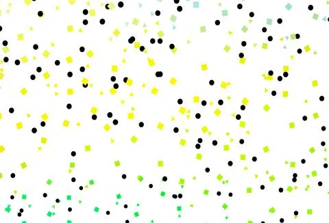 Light Green, Yellow vector layout with circles, lines, rectangles. 스톡 일러스트