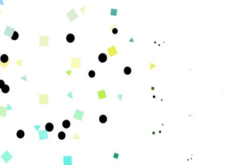 Light Green, Yellow vector layout with circles, lines, rectangles. Stock Illustration