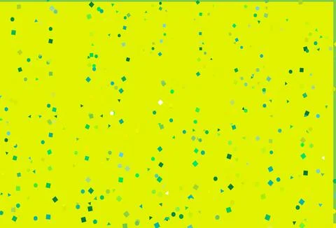 Light Green, Yellow vector layout with circles, lines, rectangles. 스톡 일러스트
