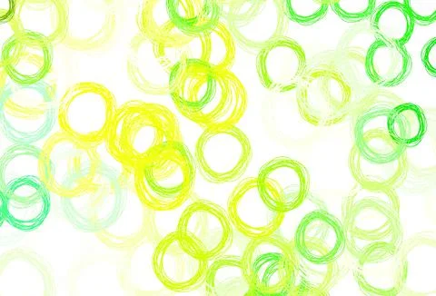 Light Green, Yellow vector layout with circle shapes. Stockillustratie