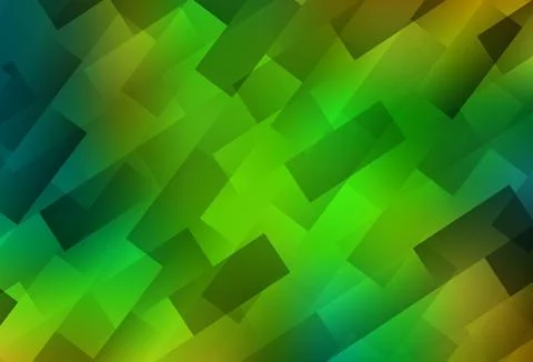 Light Green, Yellow vector layout with lines, rectangles. Illustrazione stock