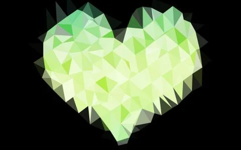 Light Green, Yellow vector low poly cover. Stock-Illustration