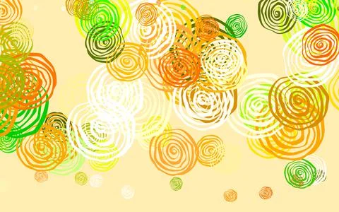 Light Green, Yellow vector natural pattern with roses. Stock Illustration