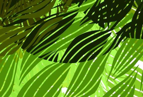 Light Green, Yellow vector pattern with random forms. Illustrazione stock