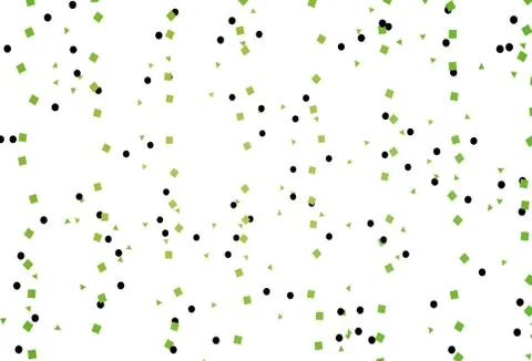 Light Green, Yellow vector pattern in polygonal style with circles. Stock Illustration