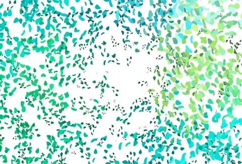 Light Green, Yellow vector pattern with chaotic shapes. Illustrazione stock