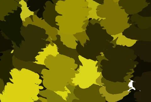 Light Green, Yellow vector pattern with random forms. イラスト素材
