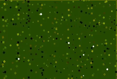 Light Green, Yellow vector pattern in polygonal style with circles. Stockillustratie