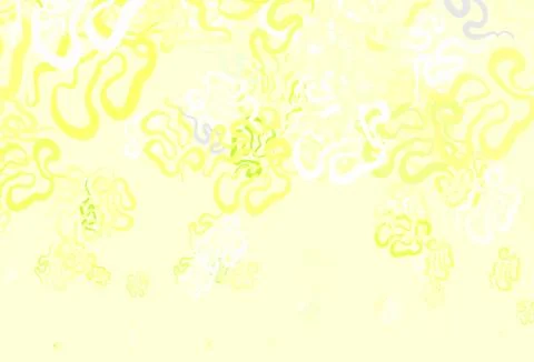 Light Green, Yellow vector pattern with random forms. 스톡 일러스트