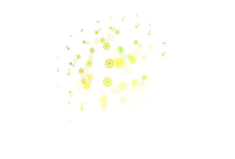 Light Green, Yellow vector pattern with spheres. Stock Illustration