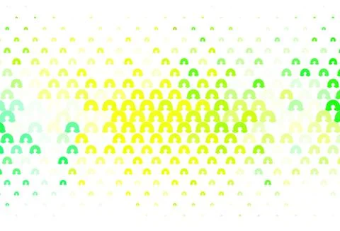 Light Green, Yellow vector pattern with rainbow elements. イラスト素材