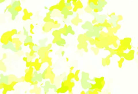Light Green, Yellow vector pattern with random forms. Stock Illustration
