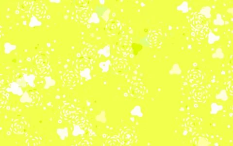 Light Green, Yellow vector pattern with random forms. Stockillustratie