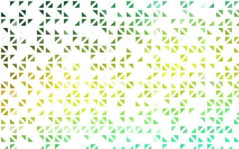 Light Green, Yellow vector pattern in polygonal style. Stock Illustration