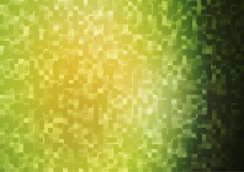 Light Green, Yellow vector pattern in square style. Stock Illustration