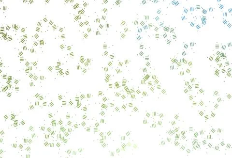 Light Green, Yellow vector pattern with sharp lines, dots. Illustrazione stock