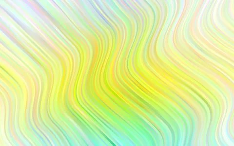 Light Green, Yellow vector pattern with liquid shapes. Stockillustratie