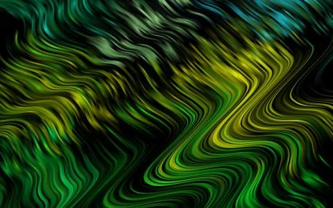 Light Green, Yellow vector pattern with lamp shapes. Stock Illustration