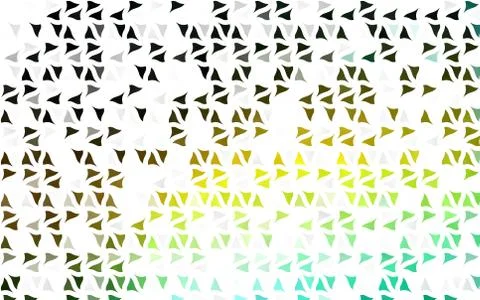 Light Green, Yellow vector pattern in polygonal style. Illustrazione stock